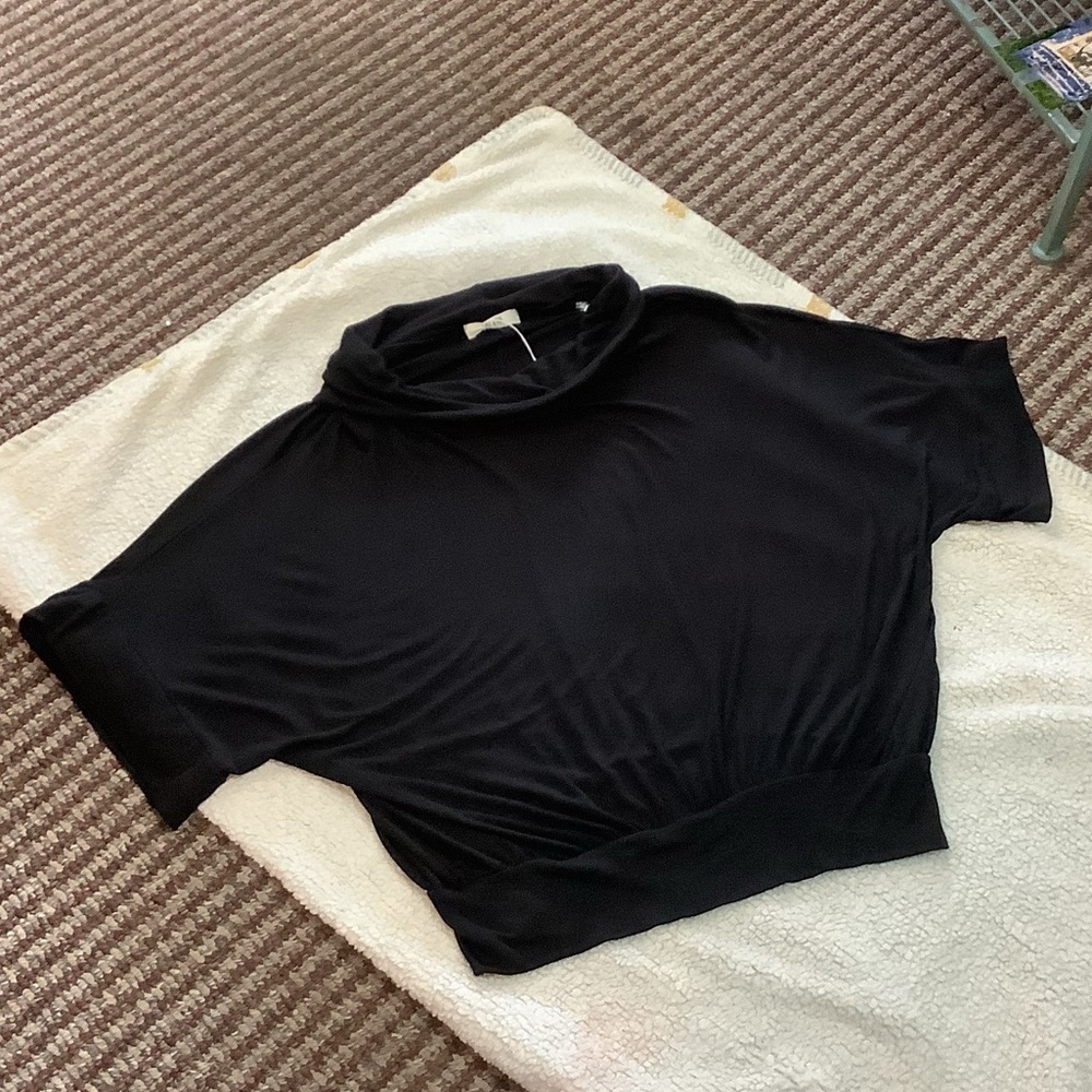 NWOT, Jade by Jane, Black, Cowl Neck, Elbow Length, S,M,L,XL